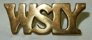 FINE WSIY ORIGINAL WEST SOMERSET IMPERIAL YEOMANRY REGIMENT SLOUCH CAP BADGE - Picture 1 of 2