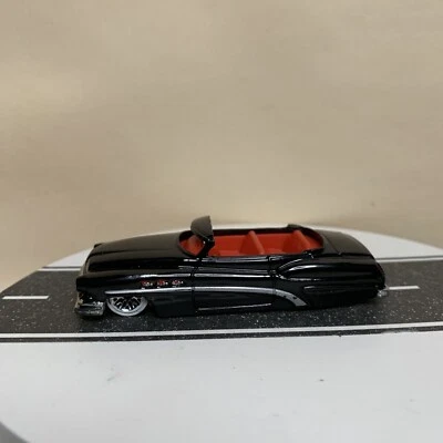 CUSTOM Hot Wheels So Fine 1951 Buick Roadmaster Convertible Black Lowered 1:64  - Image 1 of 4