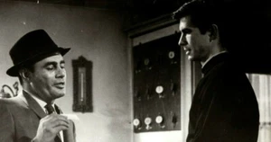 Vintage 1960 Werbefoto Psycho Anthony Perkins & Martin Balsam - Bild 1 von 2