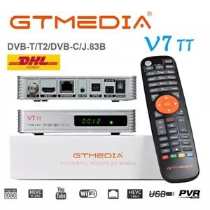 GTMEDIA DVB-T/T2 FULL HD TV Terrestrische Receiver HEVC H.265+WIFI Antenne HDMI - Bild 1 von 15