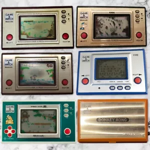 NINTENDO GAME AND & WATCH Parachute Octopus Donkey Kong Fire Popeye Very Rare - Picture 1 of 33