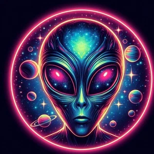 Alien Decal,  Waterproof Vinyl Sticker, UV resistant Decal - Picture 1 of 12