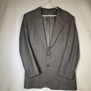 VALENTINO UOMO Suit Jacket Blazer Sport Coat Mens 42 Houndstooth Two Button - Picture 1 of 12