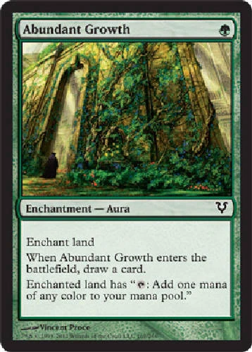 ABUNDANT GROWTH Avacyn Restored MTG Magic the Gathering Cards DJMagic - Image 1 of 1
