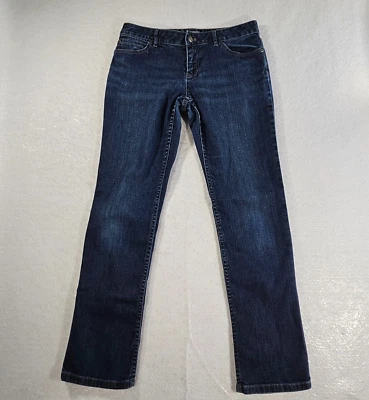 J. Jill Slim Leg Jeans Womens 8 Petite Dark Wash Stretch 28" Inseam Basic Retro - Image 1 of 4