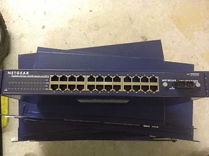 NetGear JFS524F ProSafe 24 Port 10/100 Rackmount Switch W/ 100FX - Bild 1 von 1