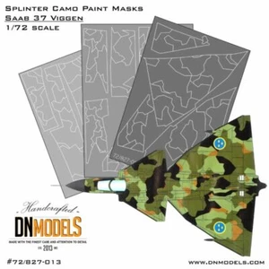 DN 1/72 Saab 37 Viggen Splinter Camouflage Paint Masks - Bild 1 von 1