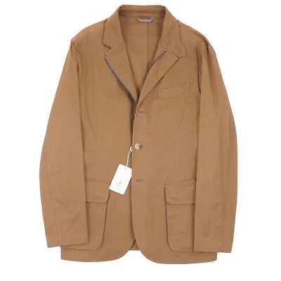 Luigi Borrelli Darker Tan Cotton Field Blazer M (Eu 50) Outerwear Jacket NWT - Image 1 of 4