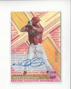 2019 Elite EE Aspirations Purple #47 Nick Quintana RC AUTOGRAPH Tigers /100 - Picture 1 of 1