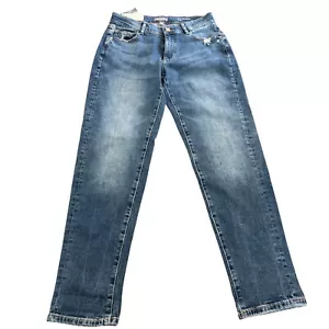 Jeans donna blu DL1961 Riley Boyfriend dritto cotone certificato, taglia 24 nuovo con etichette - Foto 1 di 12