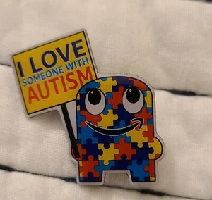 Amazon I Love Someone with Autism Awareness Peccy Pin New - Picture 1 of 2