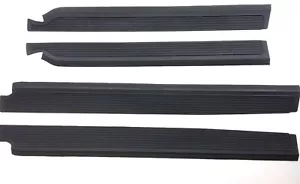 For Mercedes W108 250 280 S SE SEL 300 SEB Black Door Sill Rubber Mat Set 4 Pcs - Picture 1 of 11