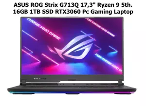 ASUS ROG Strix G713Q 17,3" Ryzen 9 5th. 16GB 1TB | RTX3060 Gamer Gaming Laptop - Bild 1 von 23