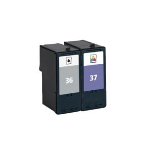 2 cartuchos de tinta remanufacturados para Lexmark X3630 X3650 X4650 X6650 36XL 37XL - Imagen 1 de 3