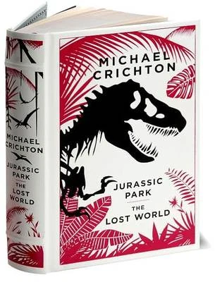 JURASSIC PARK/THE LOST WORLD Michael Crichton ~Leather Bound ~BRAND NEW ~SEALED~