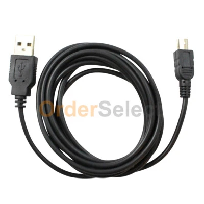 USB 2.0 A to Mini B 5-Pin USB Male Data Sync Charger Cable PC GPS Camera DS PS3 - Image 1 of 4