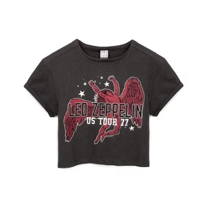 Amplified Damen/Ladies Icarus US 77 Tour Led Zeppelin Crop Top GD1273 - Bild 1 von 2