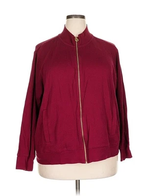 Cárdigan rojo para mujer MICHAEL Michael Kors 2X Plus Foto 1 de 4