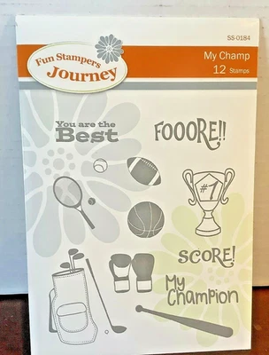 12 марок Fun Stampers Journey MY CHAMP SS-0184 - Изображение 1 из 2