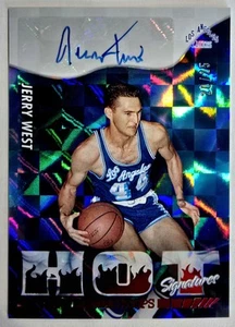 Jerry West Auto /25 2022-2023 Panini Hoops HS-JRW Hot Signatures Red Lakers 🔵✨️ - Bild 1 von 2