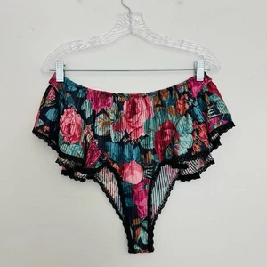 Petra Fashions lingerie vintage floreale fondo donna taglia 2X - Foto 1 di 4
