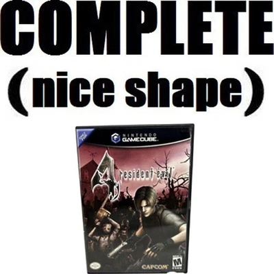 GAMECUBE Resident Evil 4 (2005) *COMPLETE (W/Manual)* nintendo 2-Disc game cube - Image 1 of 2