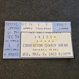 KISS Ticket Stub Creatures Of The Night Tour Dallas Texas March 1983 Vintage - Picture 1 of 4