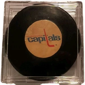 1974-77 WASHINGTON CAPITALS VINTAGE NHL CONVERSE GAME PUCK ART ROSS Made In USA - Bild 1 von 11