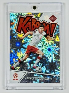 2021-22 Panini Donruss Road to Qatar Robert Lewandowski Kaboom! #6 Polonia - Foto 1 di 2
