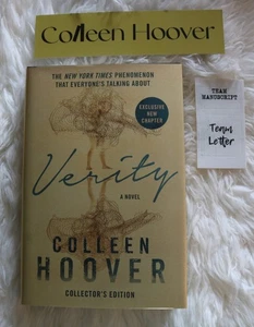 SIGNED Verity Colleen Hoover hardback Collector's Edition FREE BOOKMARK &STICKER - Bild 1 von 11