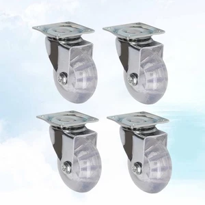 4 Pcs Universal Wheel Caster Wheels for Furniture Carts 360 Degree Heavy Duty - Picture 1 of 11