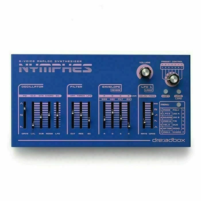Dreadbox Nymphes Analogue 6-Voice Polyphonic Desktop Synthesiser - Image 1 of 1