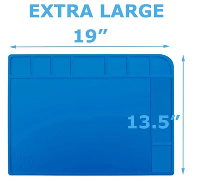 Phone Repair Silicone Pad Magnetic Work Mat Heat Insulation Soldering Iron Plat - Image 1 of 4