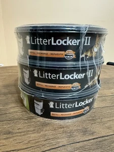 LitterLocker II Refill Cartridges 3-Pack Disposable Cat Waste Bags New Sealed - Picture 1 of 2