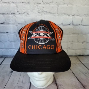 Vtg Orig New Era Chicago Bears Super Bowl XX Champions Trucker Snap Back Hat USA - Picture 1 of 10