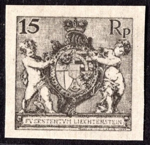 LIECHTENSTEIN 1924 MICHEL #63 MINT NEVER HINGED NO GUM AS ISSUED C.V. $320 - Picture 1 of 2