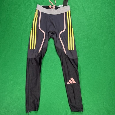 Mens Size Small - Adidas Pro Elite Team Promo Long Tights Aurora Black IN1118 - Image 1 of 4