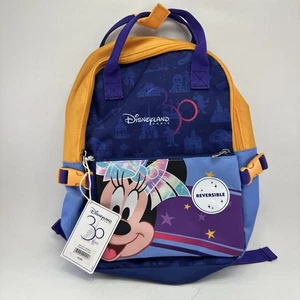 Disneyland Paris 30Th Anniversary Mini Backpack New With Tags NWT Reversible - Picture 1 of 16