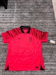 Nike South Korea 22/23 100% Authentic Soccer Jersey Red Mens Size 2XL DX9287-679 - Picture 1 of 6