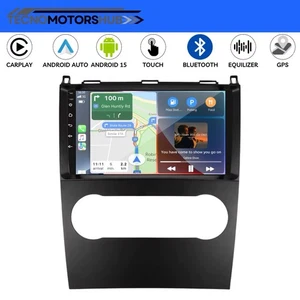 Autoradio 9” Android 15 Per Mercedes-Benz Classe A/B W169W245 4+64GB GPS Navi Bt - Foto 1 di 24