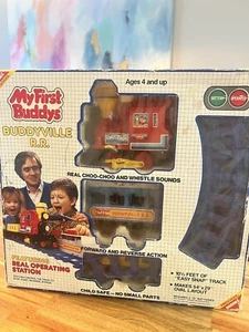 Vintage 1988 Train Set My First Buddy L Buddyville R.R. Railroad Complete - Picture 1 of 6