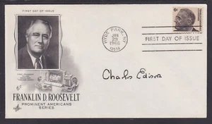 Charles Edison (1890-1969), Secretary of the Navy, NJ Governor, signed FDR FDC - Picture 1 of 1