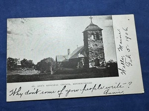 Postal de Kennebunkport, ME 1906 - Iglesia Episcopal de Santa Ana - Imagen 1 de 2