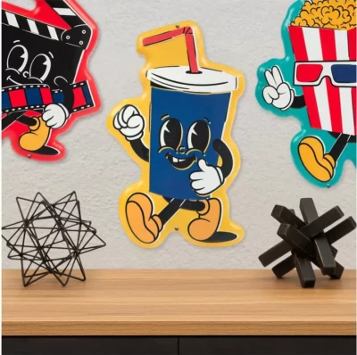 Movie Soda Metal Sign Drive-in Theater Vintage Retro 9x15 - Image 1 of 4