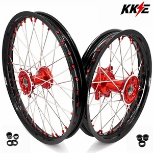 KKE 21/19 Cast Wheels for Honda CRF250R 2014-2025 CRF450R 13-2025 Dirt Bike Rims - Picture 1 of 12