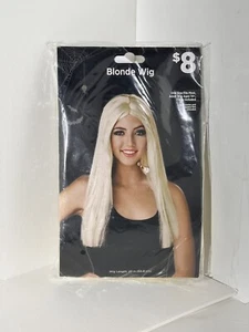 Halloween blonde Perücke Kostüm - Alter 14+ Kostüm/Zubehör 20" Länge - Neu - Bild 1 von 4