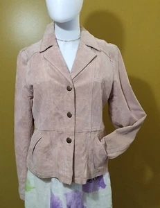 Wilson's Leather Pink Suede Jacket L - Picture 1 of 7