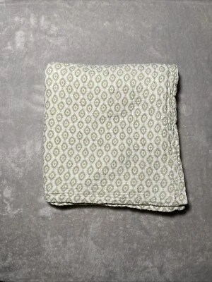 Белое оливково-зеленое пятнистое детское одеяло Koala Baby муслиновое пеленальное милое 40 дюймов x 44 дюйма - Изображение 1 из 4