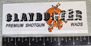 Adesivo decalcomania Claybusters Wads Wad Premium 12 GA vinile shot show - Foto 1 di 1