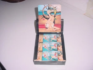 counter-top display 48 Vintage Cutty Sark Scots Whiskey Pin-Up Girl Match Boxes - Picture 1 of 4